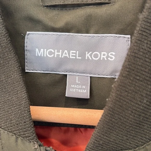 Michael Kors Men's Dark Green Bomber Jacket - Picture 2 of 5